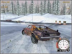 Redpine Race Dash jest doskonałym dowodem na to, że zima to nie tylko śnieg i lód, ale także trochę czarnego asfaltu (obrazek) - Gold Class (1) | Trasy | FlatOut - FlatOut - poradnik do gry