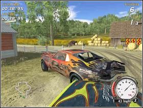 Kolejne, bolesne zderzenie z farmą Hayville - Gold Class (3) | Trasy | FlatOut - FlatOut - poradnik do gry