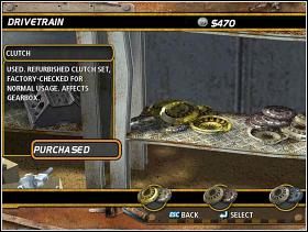 Clutch 1 (sprzęgło) - DriveTrain | Tuning | FlatOut - FlatOut - poradnik do gry