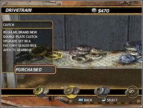 Clutch 2 (sprzęgło) - DriveTrain | Tuning | FlatOut - FlatOut - poradnik do gry