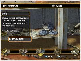 Clutch 3 (sprzęgło) - DriveTrain | Tuning | FlatOut - FlatOut - poradnik do gry