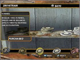 Flywheel 2 (koło zamachowe) - DriveTrain | Tuning | FlatOut - FlatOut - poradnik do gry