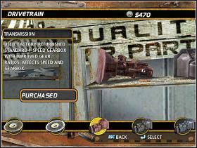 Transmission 1 (przekładnia) - DriveTrain | Tuning | FlatOut - FlatOut - poradnik do gry