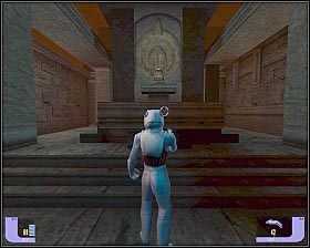 Po prawej jest małe mauzoleum - w ścianie jest artefakt [1] - - Jeraddo Temple | SISKO | Star Trek Deep Space Nine The Fallen - Star Trek Deep Space Nine: The Fallen - poradnik do gry