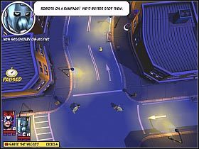 Zwróć uwagę na to, iż w momencie podświetlenia jednego z robotów gra podpowie Ci, z których typów ataków powinieneś korzystać - [1] Things that go bump in the night cz.4 | Freedom Force vs the 3rd Reich - Freedom Force vs the 3rd Reich - poradnik do gry