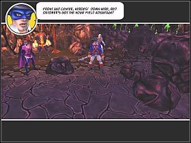 Na początek wybierz El Diablo i podleć nim nieco w doł - [4] Beware the sorceress of the Soviet (2) cz.1 | Freedom Force vs the 3rd Reich - Freedom Force vs the 3rd Reich - poradnik do gry