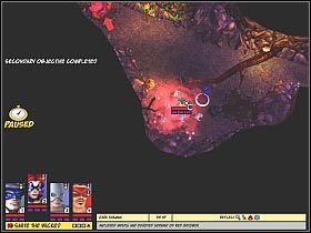 Spróbuj skorzystać z widocznego na pierwszym screenie czerwonego przejścia - [5] The cauldron brews evil cz.2 | Freedom Force vs the 3rd Reich - Freedom Force vs the 3rd Reich - poradnik do gry