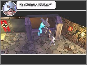 Po znalezieniu się w bazie załączy się filmik przerywnikowy, w trakcie trwania którego poznasz historię zaprezentowanego w poprzedniej misji Sky Kinga - [12] When strikes the Kill-A-Rilla cz.3 | Freedom Force vs the 3rd Reich - Freedom Force vs the 3rd Reich - poradnik do gry