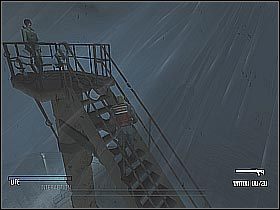 Załączy się pełnoprawny przerywnik filmowy - Reach Anna in the look-out post | Statek | Cold Fear - Cold Fear - poradnik do gry