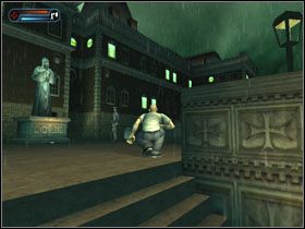 Przekradamy się za płotkiem po lewej w stronę schodków prowadzących do budynku - [Solucja] Etap 6 | Second Sight - Second Sight - poradnik do gry