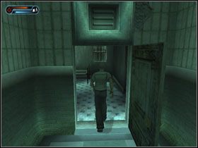 Tym komputerem możemy otworzyć kolejną bramę, jednak istnieje ograniczenie czasowe, więc stajemy przy bramie i do komputera przybiegamy drugim Vatticiem (zdolność Projection) - [Solucja] Etap 6 cd. | Second Sight - Second Sight - poradnik do gry