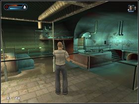 Jeszcze z kanału eliminujemy stojącą w pobliżu dwójkę strażników, po czym przesuwamy nieodległą dźwignię - [Solucja] Etap 9 | Second Sight - Second Sight - poradnik do gry