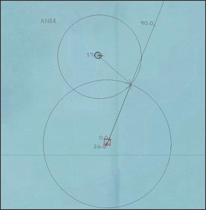 Zmieniamy kurs i prędkość i czekamy około dwóch godzin na taki meldunek - Przechwycenie | Podstawy Silent Hunter 3 - Silent Hunter III - poradnik do gry