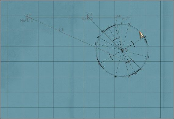 Kąt 25 stopni ustawiam w TDC na pokrętle BEARING - Wprowadzanie danych do TDC | Atak i obrona w Silent Hunter 3 - Silent Hunter III - poradnik do gry