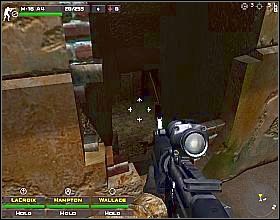 Wyjdź z kanału, wychyl się zza samochodu w lewo i zastrzel żołnierza obsługującego następny karabin - Misja 5 | Close Combat First to Fight - Close Combat: First to Fight - poradnik do gry