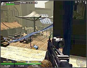 Przed wyjściem na otwarty teren, upewnij się że żaden z przeciwników nie obsługuje karabinu maszynowego z lewej - Misja 13 | Close Combat First to Fight - Close Combat: First to Fight - poradnik do gry