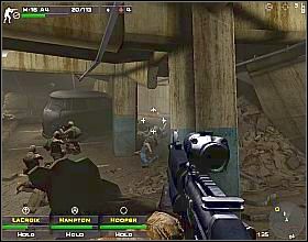 Przejdź przez ulicę i wejdź przez szeroką bramę na podziemny parking - Misja 11 | Close Combat First to Fight - Close Combat: First to Fight - poradnik do gry