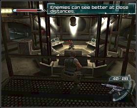 Wyjdź z pomieszczenia, w którym się znajdujesz, podejdź do ściany z lewej i przywrzyj do niej - Solitary Confinement (1) | Misja 1 | Psi-Ops The Mindgate Conspiracy - Psi-Ops: The Mindgate Conspiracy - poradnik do gry