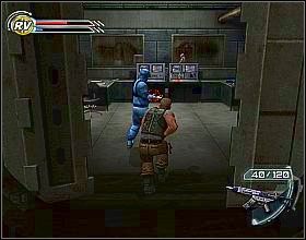 Podejdź do następnych dużych drzwi i puść przez nie ducha - Solitary Confinement (2) | Misja 1 | Psi-Ops The Mindgate Conspiracy - Psi-Ops: The Mindgate Conspiracy - poradnik do gry