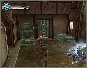 Od razu po rozpoczęciu misji odwróć się w prawo i zrzuć w otchłań wszystkich przeciwników, którzy wybiegną przez drzwi - Fears Dont Lie (1) | Misja 5 | Psi-Ops The Mindgate Conspiracy - Psi-Ops: The Mindgate Conspiracy - poradnik do gry