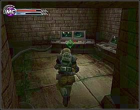 Po powrocie do rzeczywistości przejdź przez drzwi, skorzystaj z noktowizora i przygotuj się na walkę z latającymi bestiami [1] - From The Ether And Beyond (1) | Misja 7 | Psi-Ops The Mindgate Conspiracy - Psi-Ops: The Mindgate Conspiracy - poradnik do gry