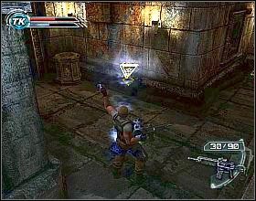 Wyjdź na korytarz i skręć w podwójne drzwi z lewej - From The Ether And Beyond (1) | Misja 7 | Psi-Ops The Mindgate Conspiracy - Psi-Ops: The Mindgate Conspiracy - poradnik do gry