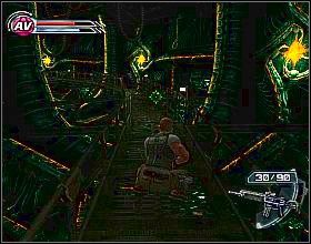 W kolejnym pomieszczeniu rozpraw się z jednym strażnikiem i przejdź przez korytarz na wprost ciebie, unikając przy tym starcia z minami [1] - The Ultimate Power (2) | Misja 8 | Psi-Ops The Mindgate Conspiracy - Psi-Ops: The Mindgate Conspiracy - poradnik do gry