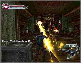 Rusz przed siebie i skręć w lewo do następnego korytarza - The Ultimate Power (1) | Misja 8 | Psi-Ops The Mindgate Conspiracy - Psi-Ops: The Mindgate Conspiracy - poradnik do gry