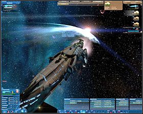 My w tym czasie przełączamy broń na 200% i przy użyciu polecenia f4 drain shield niszczymy tarcze pierwszego z killerów - Misja 8 - The Chase | Kampania 2 | Nexus The Jupiter Incident - Nexus: The Jupiter Incident - poradnik do gry