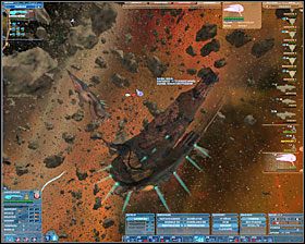 Przełączamy tryb zachowania się statku na agresywny i włączamy się do zabawy - Misja 13 - Sneaking | Kampania 3 | Nexus The Jupiter Incident - Nexus: The Jupiter Incident - poradnik do gry