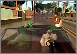 Do wykończenia są cztery grupy gangsterów: trzy w kwadracie mieszkalnym w Jefferson oraz czwarta w leżącym kawałek dalej parku (Glen Park) - GTA San Andreas: Sweet (S) - Los Santos, solucja, opis przejścia - GTA San Andreas - poradnik do gry
