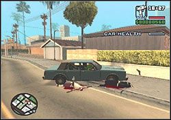 Tych, którzy schowali się pod mostem, możesz po prostu rozjechać - GTA San Andreas: Sweet (S) - Los Santos, solucja, opis przejścia - GTA San Andreas - poradnik do gry