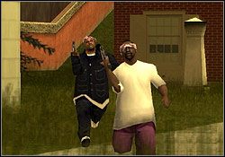 Przesadźcie mur i ustalcie taktykę ataku - GTA San Andreas: Sweet (S) - 2 zestaw misji - Los Santos, solucja - GTA San Andreas - poradnik do gry