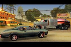 Podróż nie przebiega spokojnie, gdyż zakłócają ją miejscowe oprychy, mający na pieńku z twoją towarzyszką - GTA San Andreas: Catalina (C) - Red County, solucja, opis przejścia - GTA San Andreas - poradnik do gry