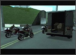 Jedź jak najszybciej do Downtown, gdzie w okolicach mostu stoi unieruchomiona ciężarówka - GTA San Andreas: Jizzy (niebieska czaszka) - San Fierro, solucja, opis przejścia - GTA San Andreas - poradnik do gry