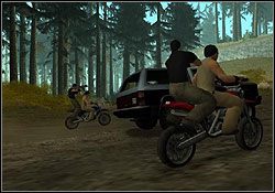 Wyjdź z lokalu Wooziego, wsiądź szybko do zaparkowanej obok drzwi terenówki i i wciśnij gaz do dechy - GTA San Andreas: Woozie (W) - San Fierro, solucja, opis przejścia - GTA San Andreas - poradnik do gry