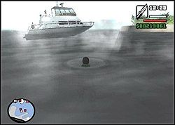 Po wypłynięciu na otwartą wodę skieruj się w stronę jednostki - GTA San Andreas: Woozie (W) - San Fierro, solucja, opis przejścia - GTA San Andreas - poradnik do gry