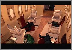 Czujni gangsterzy Forelliego natychmiast otworzą ogień, kryjąc się za fotelami - GTA San Andreas: Mafia (biały kwadratowy znak) - Las Venturas, solucja - GTA San Andreas - poradnik do gry