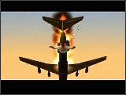 Po dotarciu na przód samolotu zlikwiduj agenta rzucającego beczki, zabierz mu spadochron i umieść w dowolnym miejscu torbę z ładunkiem wybuchowym (sarchel charge) - GTA San Andreas: Air Yard (znaczek samolotu) - Aktywa - GTA San Andreas - poradnik do gry