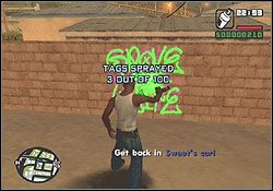 Począwszy od misji Tagging Up Turp, w czasie której uczysz się od Sweeta sztuki tworzenia na murze znaków gangu, możesz pobuszować po całym Los Santos w poszukiwaniu obcych znaków do zamalowania - GTA San Andreas: Znaki gangów (Tags) - lista wszystkich - GTA San Andreas - poradnik do gry