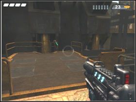 Po wycięciu w pień wszystkich na górze skorzystaj z kolejnej windy - Reservoir | Solucja Pariah - Pariah - poradnik do gry