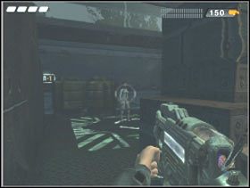 Karinę znajdziesz w środku schowaną za skrzyniami w odległym końcu pomieszczenia, po lewej stronie od wejścia - Cross Roads | Solucja Pariah - Pariah - poradnik do gry