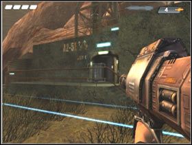 Pozbądź się wszystkich przeciwników jacy cię zaatakują na początku, zbierz fanty po nich, po czym posuwaj się do przodu, aż nie dostaniesz się na teren tamy - Rush To The Dam | Solucja Pariah - Pariah - poradnik do gry