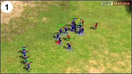 Tutaj czeka cię pierwsza walka - ponieważ masz ogromną przewagę liczebną, nie powinieneś mieć problemu z pokonaniem wojsk rozbójników - [Korea] Misja 1 cz.1 w Empire Earth II - Empire Earth II - poradnik do gry