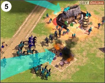 W tym samym czasie Lelang powinien już zajmować lub niszczyć twoje centrum miejskie (obrazek (5)) - [Korea] Misja 4 cz.2 w Empire Earth II - Empire Earth II - poradnik do gry