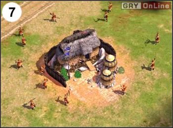 Po pierwsze, co widać na obrazku (7), zaczną zajmować twoje centrum miejskie na północy - [Korea] Misja 4 cz.3 w Empire Earth II - Empire Earth II - poradnik do gry