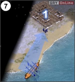 W (7) powinieneś mieć statek z obywatelami - wysadź ich i zacznij szybko budować centrum miejskie w [1] - [Korea] Misja 7 cz.3 w Empire Earth II - Empire Earth II - poradnik do gry