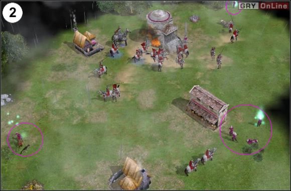 Twoi rycerze (przywódca nie) mają zdolność nawracania wrogich jednostek - [Niemcy] Misja 1 cz.1 w Empire Earth II - Empire Earth II - poradnik do gry