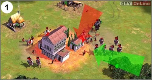 Zaatakuj Sieradz i niszcz szybko wszystkie bojowe jednostki przeciwnika po drodze - nie będzie ich dużo - [Niemcy] Misja 2 cz.1 w Empire Earth II - Empire Earth II - poradnik do gry