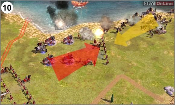 Nawet jeśli niektórzy z nich dotrą do Prus, powinieneś mieć wystarczająco dużo wojska by ich powstrzymać - pokazuje to obrazek (10) - [Niemcy] Misja 6 cz.3 w Empire Earth II - Empire Earth II - poradnik do gry